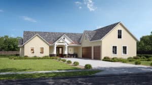 Purvis Model Home Front Rendering